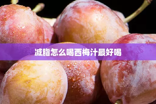 减脂怎么喝西梅汁最好喝