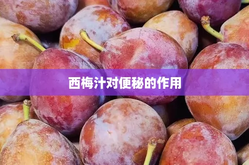 西梅汁对便秘的作用