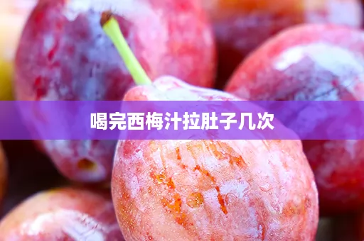 喝完西梅汁拉肚子几次