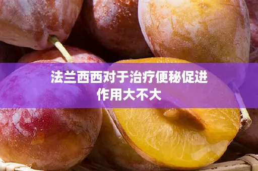 法兰西西对于治疗便秘促进作用大不大