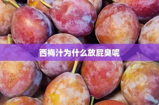 西梅汁为什么放屁臭呢