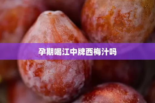 孕期喝江中牌西梅汁吗