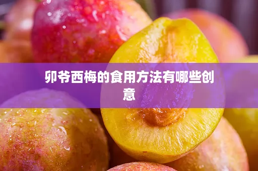 卯爷西梅的食用方法有哪些创意